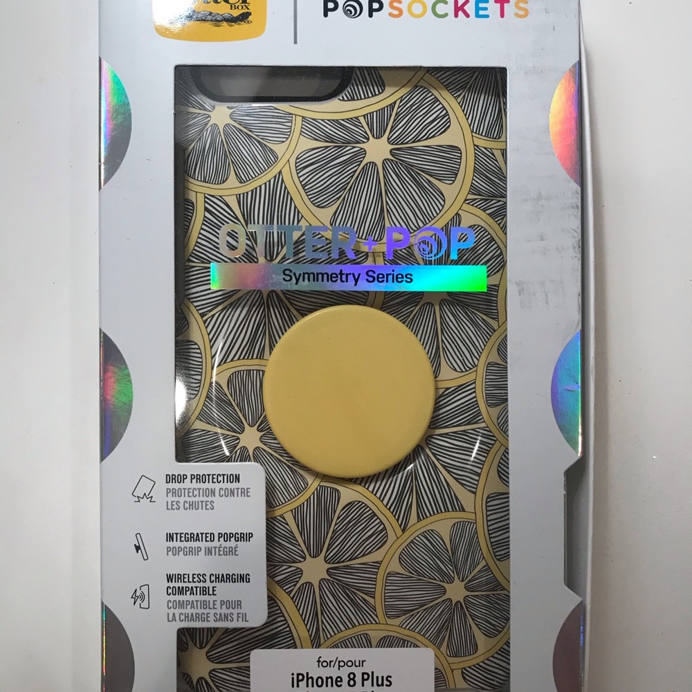 Otter box with pop socket for iPhone 7 or 8 +